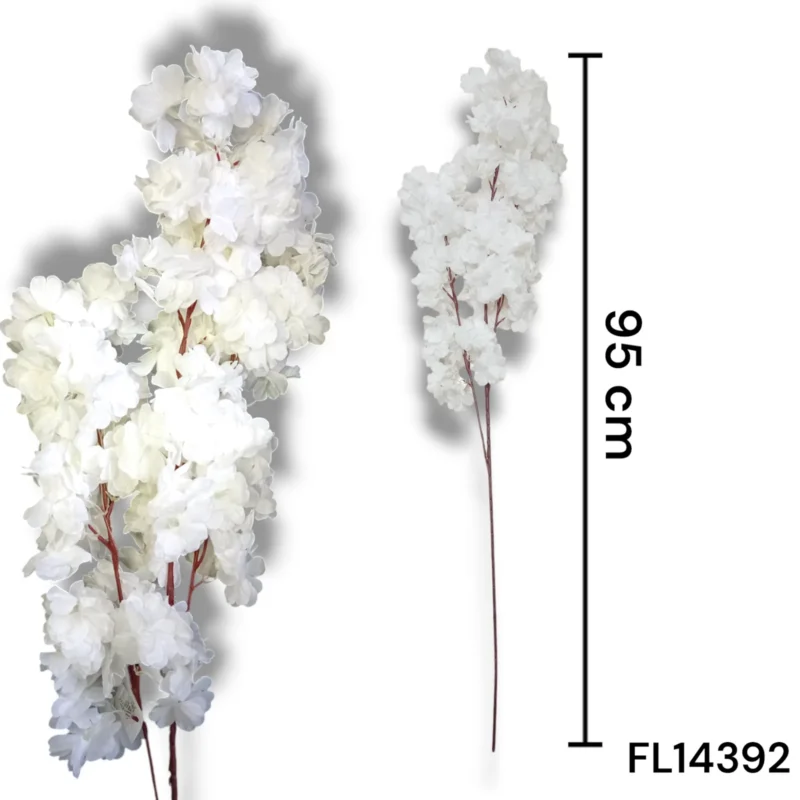 FLOR DE DURAZNO BLANCA