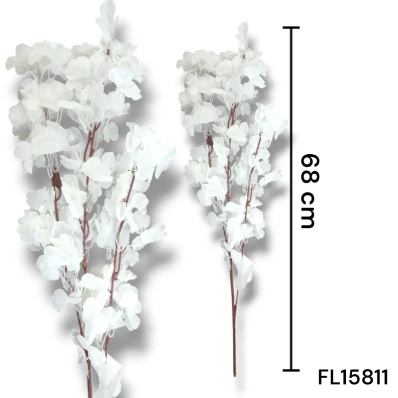FLOR DE DURAZNO BLANCA X 3 TALLOS