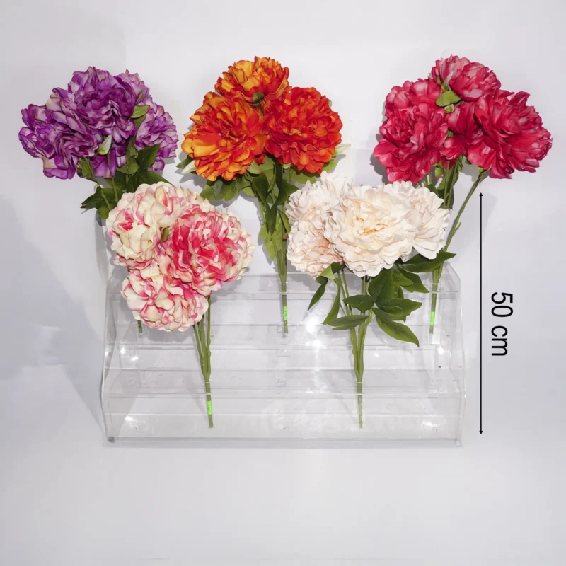 PEONIA EN RAMO X5PCS