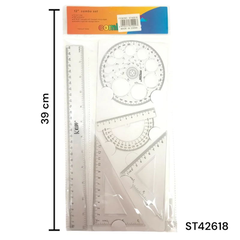 ESTUCHE GEOMETRICO X 5 PC