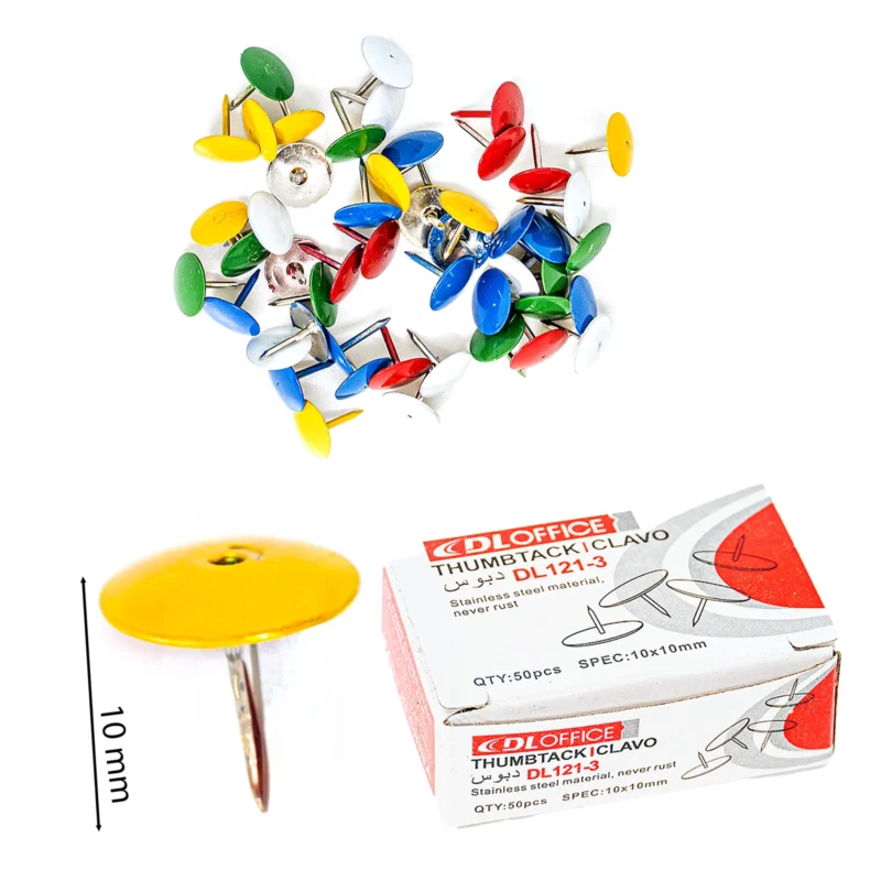 CHINCHES DE COLORES X 50PCS DL121-3