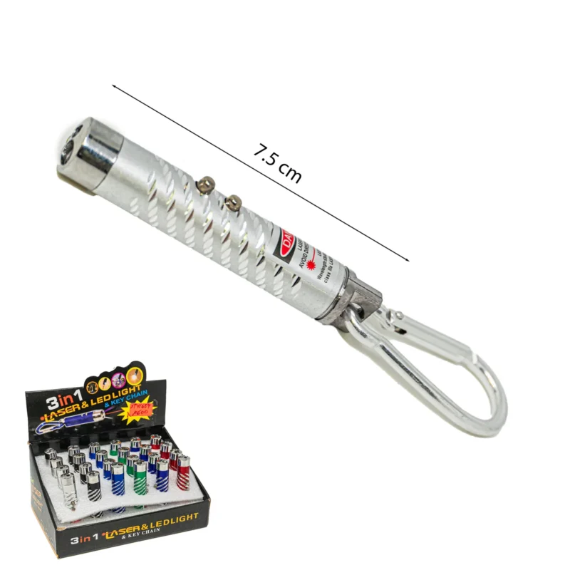 LINTERNA 7.5CMÃÂ1CM CON 3 FUNCIONES KLQ-78