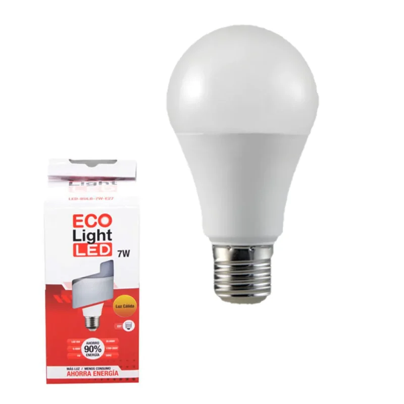 ECO YT-A55-1 -7W E27 2700K COLORBOX