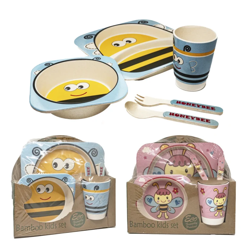 SET DE PLATO PARA BEBE X5CS (BAMBU)
