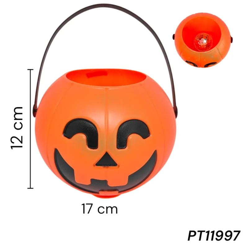 CALABAZA DE HALLOWEEN CON LUZ, MUSICAL