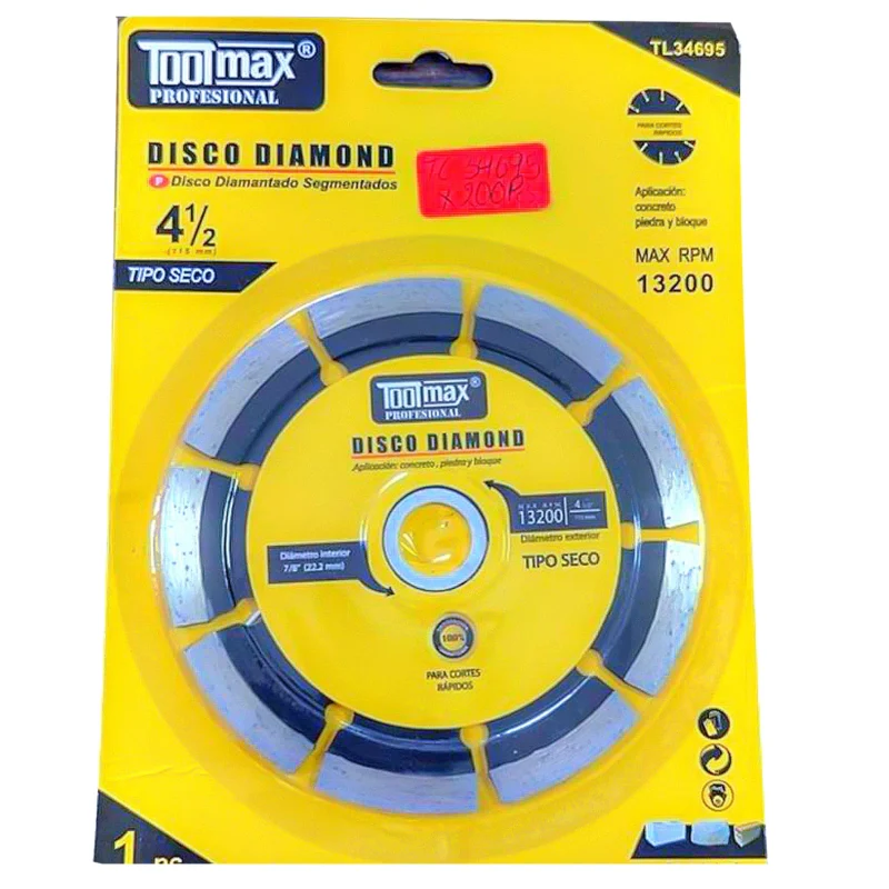 DISCO PARA MAYOLICA DIAMANTADO 115MM ABIERTO