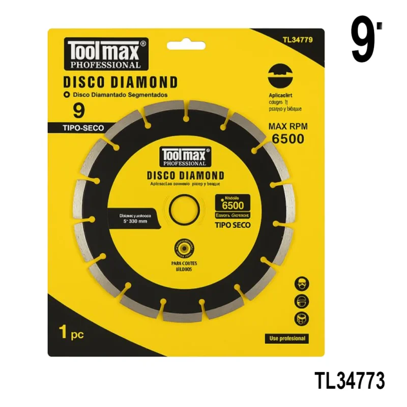 DISCO DE MAYOLICA DIAMANTADO X 230MM TOOLMAX ABIERTO